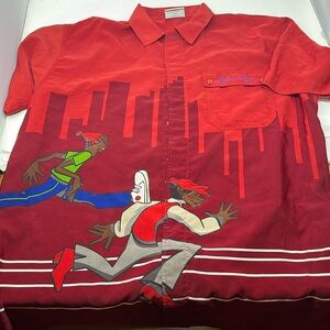 Platinum Fubu button down Fat Albert and the gang